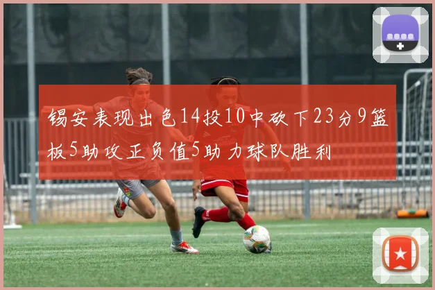 锡安表现出色14投10中砍下23分9篮板5助攻正负值5助力球队胜利